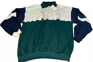 vintage mens christian dior sweater Green White And Blue Size XL - Picture 1 of 13