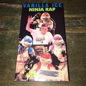 Teenage Mutant Ninja Turtles Vanilla Ice Ninja Rap VHS Single secret of the ooze - Picture 1 of 9