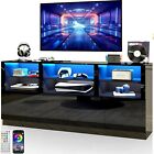 High Gloss 70" Led Tv Stand For 80" Tv,modern Entertainment Center Media Console