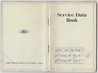 Ford Zodiac & Zephyr Mk Iv V4 & V6 Original Service Data Book 1966 No. 63277/366