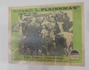 The Plainsman GARY COOPER Cecil B. De Mille's LOBBY CARD Paramount Serial 1936 - Picture 1 of 2