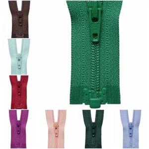 20 Colours Zips Light-Weight Open Ended 25-41cm 16.14in Sleeping Bag | Choose - Picture 1 of 85