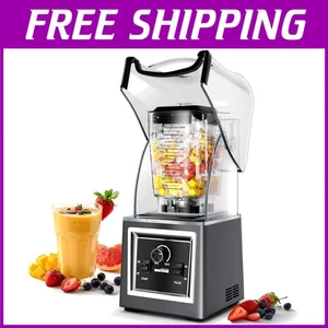 Hochleistungs-kommerzieller Mixer für Smoothies, Shakes - Grau - Bild 1 von 8