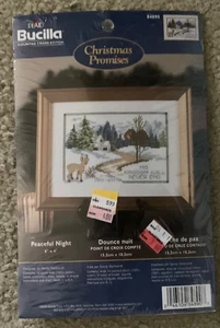 Bucilla Christmas Promises counted cross stitch kit Peaceful Night - Picture 1 of 2