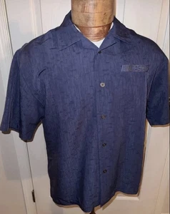 NASCAR blaues geknöpftes St Clair’s Apparel Hemd Größe Medium - Bild 1 von 9