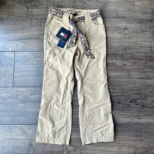 Girls Khaki Cargo Pants / Reversible Belt - Y2K - Tommy Hilfiger - NWT - Size: 5 - Picture 1 of 17