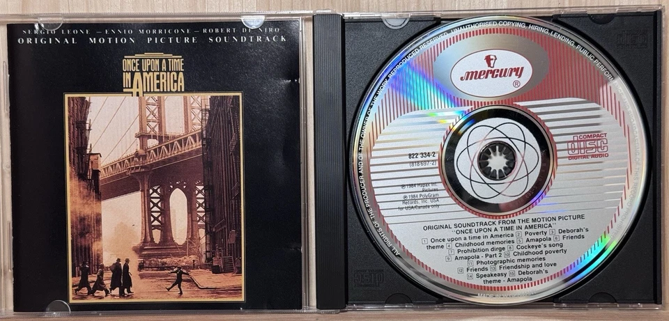 Ennio Morricone - Once Upon A Time In America OMP Soundtrack CD 1985 W. Germany - Image 1 of 4