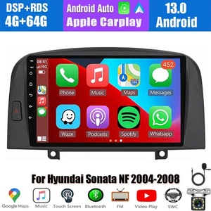 64GB For Hyundai Sonata NF 2004-2008 Android 13 Apple Carplay Car Stereo Radio - Picture 1 of 20