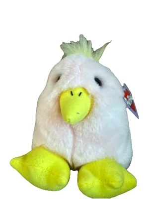 Puffkins By Swibco Plush CHIRPS Chick Baby Bird DOB 4-10-1998 Stuffed Bean Bag - Image 1 of 4
