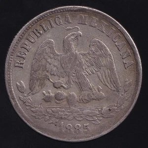 México Segunda República 1885Pi H 50 Centavos - aVF - Imagen 1 de 3