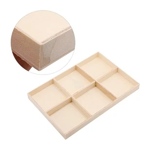 2 Pcs Wooden Box With Multi Compartments For Pendant Storage Jewelry Organizer - Picture 1 of 11