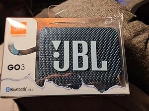 LNUC JBL GO 3 Waterproof Wireless Portable Bluetooth Speaker - Blue - Picture 1 of 15