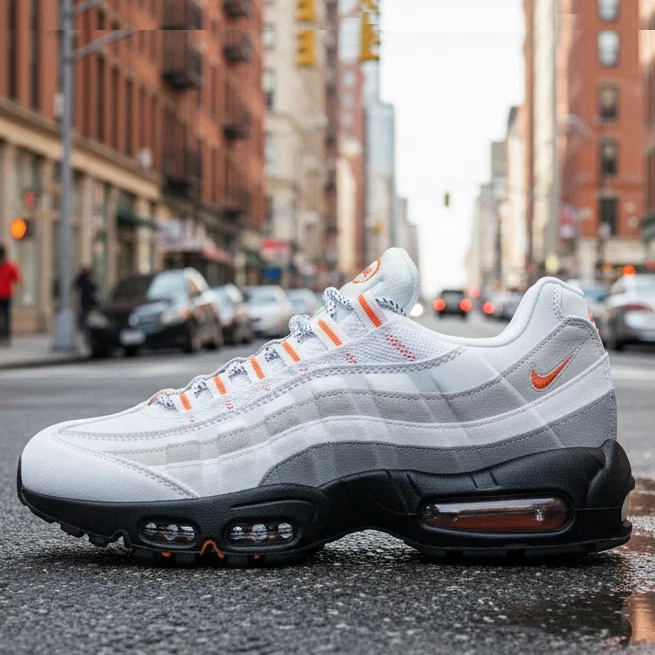 Preços baixos em Nike Air Max 95 White/Black | eBay