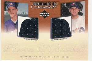 2001 UD PROSPECT PREMIERES HEROES JON SWITZER MIKE GOSLING DUAL JERSEY - Picture 1 of 1
