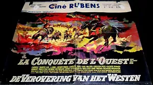 1962 How the West Was Won ORIGINAL BELGIAN POSTER John Ford Henry Fonda - Imagen 1 de 1