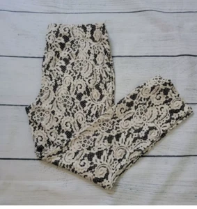 Chico's Juliet Shadow Spitze elastische Taille Knöchelhose Größe 1,5 oder US 10-12 neu mit Etikett - Bild 1 von 10