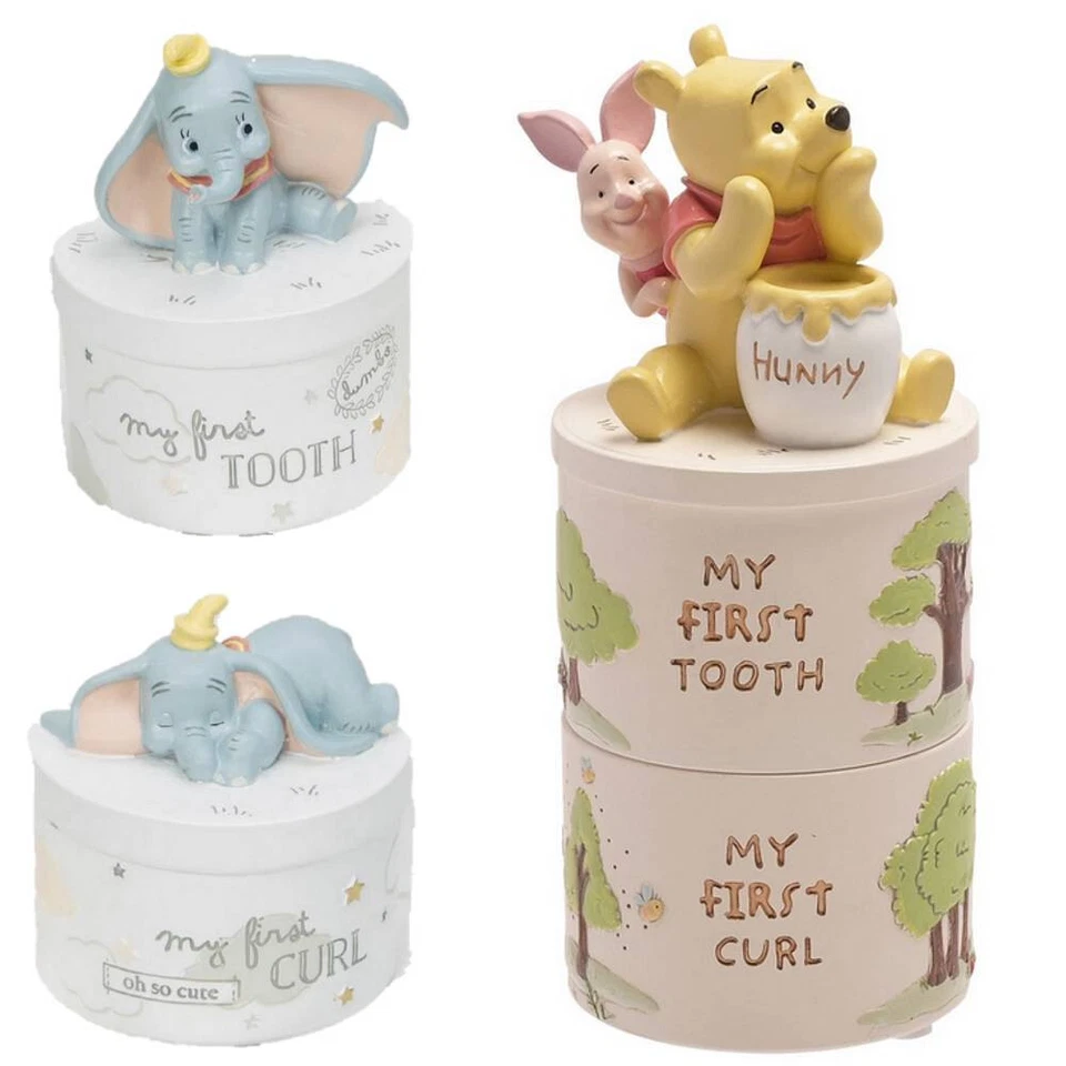 Walt Disney Zahn- und Lockendose Dumbo / Winnie Pooh Winnie Puuh - Bild 1 von 1