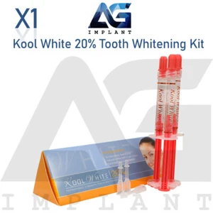 Kit de blanqueamiento dental Kool blanco 20% jeringa de fuerza extra gel dental uso doméstico - Imagen 1 de 4