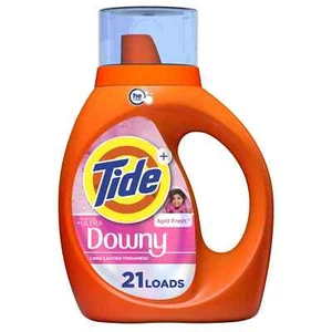 Tide Plus una spinta di detersivo liquido ultra lanuginoso per bucato, profumo fresco di aprile, 30 - Foto 1 di 4