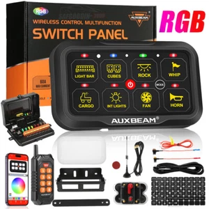 8 Gang Light Bar Remote Switch Panel 433+APP Control For Cars Snowmobile Marine - Picture 1 of 12