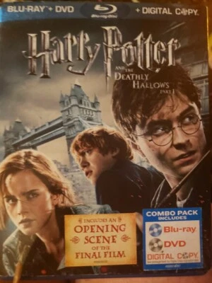 Harry Potter & The Deathly Hallows. Part 1. Combo Pack. Blu Ray/ Dvd - Image 1 of 3