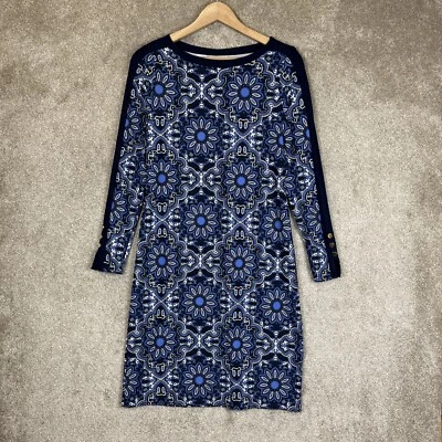 Vestido Charter Club Mujer Pequeño Azul Manga Larga Pullover Elastizado Cambio - 9355* Foto 1 de 4