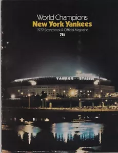 1979 Scorebook Official Mag NY Yankees Vs Blue Jays 080719nonr - Picture 1 of 1