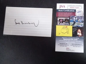 Hank Greenberg Signed 3x5 Index Card Autograph JSA Certified - NH-1 # - Picture 1 of 4