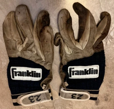 Chuck Jackson - 1987 Pair of Game Used Batting Gloves - Houston Astros - Image 1 of 2