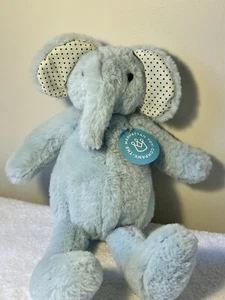 Manhattan Toy Company Plush Elephant Blue Stuffed Animal Pattern Pals - Picture 1 of 5