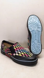 RARE EARLY Vintage Airwalk Shoe 1980s Canvas Checks Size 7.5 Made in Korea Skate - Bild 1 von 13
