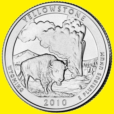 2010 P Yellowstone National Park Quarter ATB Philadelphia ~ UNCIRCULATED 2nd Cover