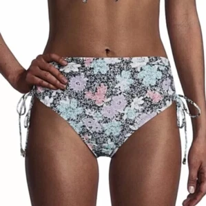 Time and Tru DAMEN SEITLICH GERAFFT HOHE TAILLE BADEANZUG UNTERTEIL 3X (24W-26W) NEU MIT ETIKETT - Bild 1 von 8