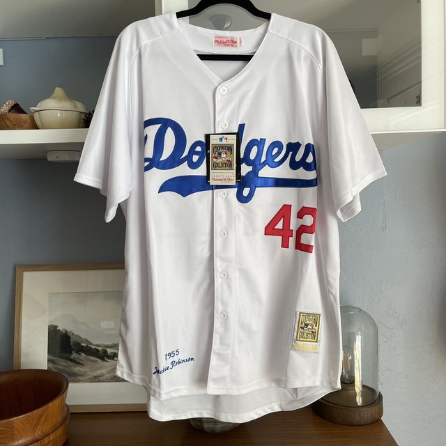 Men's Mitchell & Ness Jackie Robinson Authentic 1949 Brooklyn Dodgers Jersey