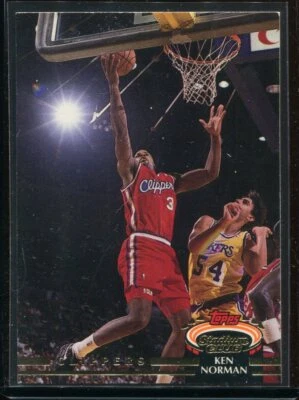 1992 Topps Stadium Club Basketball Ken Norman #48 Los Angeles Clippers - Image 1 of 2