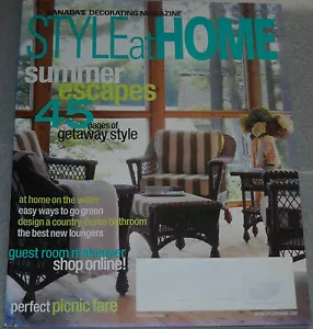 Style at Home Magazine July 2007 Summer Escapes 45 Pages Of Getaway Style - Bild 1 von 12