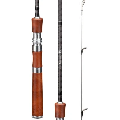 Caña de pescar giratoria/fundición de fibra de carbono de 1,8 M caña de pescar de 2 secciones Foto 1 de 4
