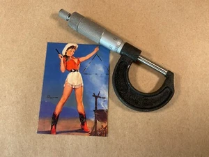 Vintage M. G. Outside Caliper Micrometer Hand Tool - 0-1” - Machinist Mechanic - Picture 1 of 9
