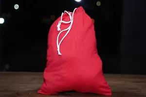 Bolsas de muselina de algodón doble cordón de 4""x6"" (color rojo) - paquete de 50 cuentas - Imagen 1 de 6