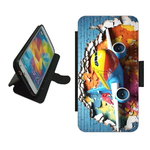 Aeroplane Phone case wallet flip cover For iPhone Samsung Pixel PLA1 Airplane - Picture 1 of 6