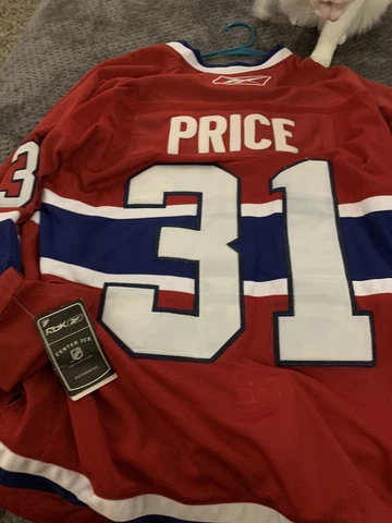 Montreal Canadiens Carey Price Jersey Men’s XL RBK Fight Strap Tags Stitched NHL Cover