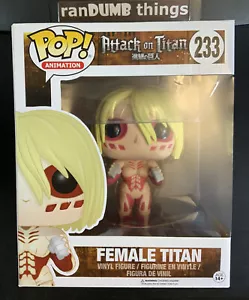 Funko Pop! Titano Femmina 6" #233 - Attacco a Titano - Spedito da NJ - Foto 1 di 9