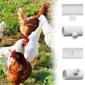 1/2" Chicken Water Cup Waterer PVC Tee Fittings Fully Automatic Waterer 20Pcs - Picture 1 of 11