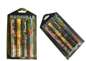 Nashville Music City 4er Set Tintenstifte 4 verschiedene Designs - Bild 1 von 1