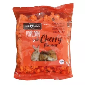 SMALL ANIMAL CHERRY FLAVOURED POPCORN RABBIT GUINEA PIG HAMSTER TREATS SNACK - Picture 1 of 1