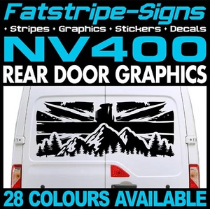 to fit NISSAN NV400 UNION JACK FLAG STICKERS GRAPHICS CAMPER VAN MOTORHOME - Picture 1 of 2