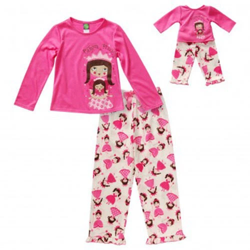 Muñeca Dollie & Me Girl 10 y 18" a juego princesa pijama conjunto American Girl Foto 1 de 1
