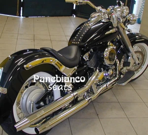 SELLA SEAT SITZBANK siège asiento PANEBIANCO DRAGSTAR XVS 650 Classic Custom - Picture 1 of 3