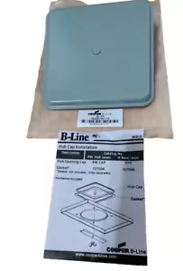 COOPER B-LINE H-10 Painted Steel H-Base Hub Closure Plate 5''x 5'' Adapter Cap - Picture 1 of 10