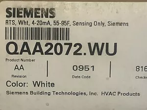 HVAC-Siemens Qaa2072.wu Room Sensor - Picture 1 of 6